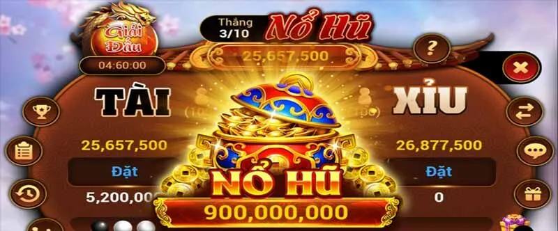 Tài Xỉu nổ hũ mang đến cảm giác kích thích, hào hứng khi chơi