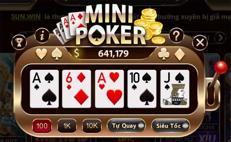 Cách quay Mini Poker nổ hũ đang nhận được rất nhiều quan tâm