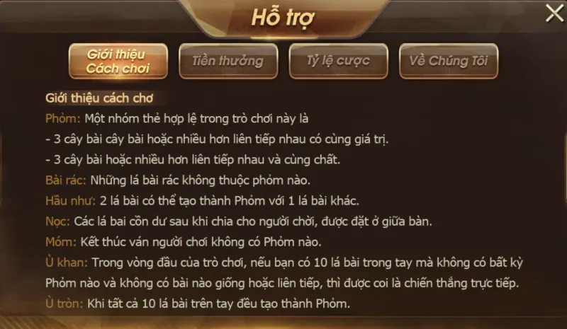 Game bài nổ hũ Phỏm Nohu90
