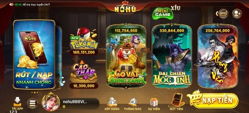 Game nổ hũ rút tiền mặt là gì?