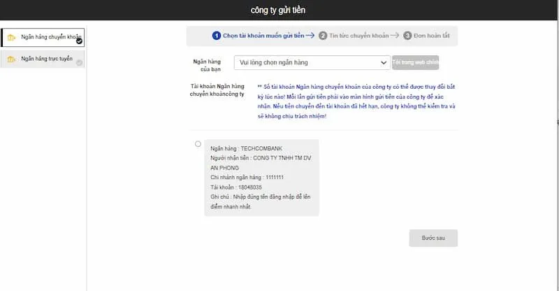 lưu ý khi nạp tiền Nohu90